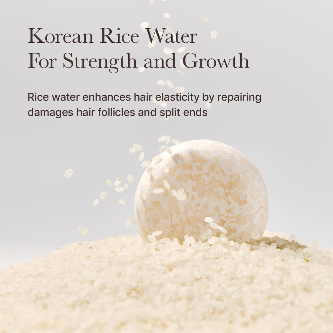 ARENCIA Korean Rice Water Shampoo Bar for Hair Growth & Strengthening, All Natural Formula with Biotin & Protein - Korean Hair Care