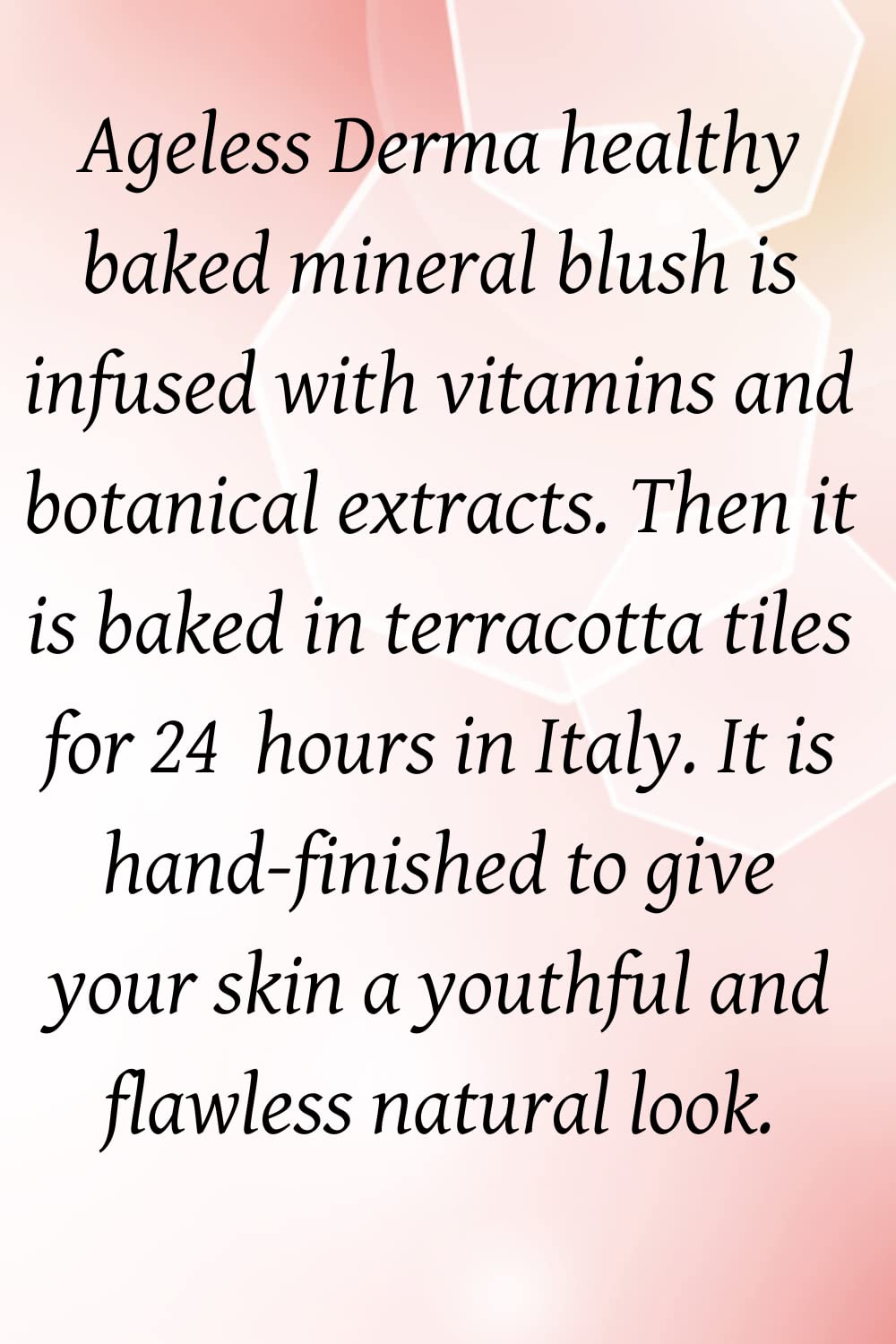 Ageless Derma Baked Mineral Makeup Healthy Blush With Botanical Extracts (Coppertone Swirl) Made In Usa