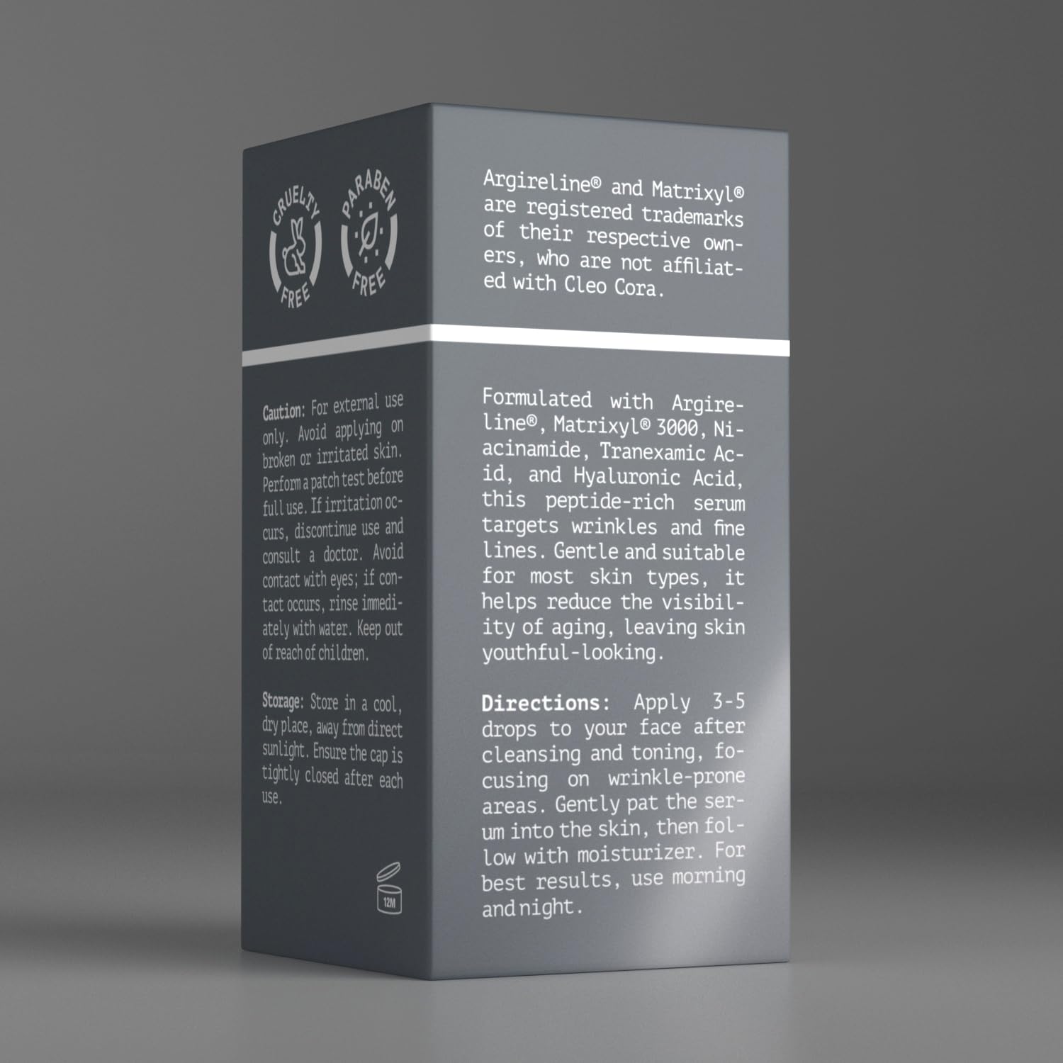 Argireline Serum with Matrixyl 3000 - Anti Wrinkle & Anti Aging Face Serum with Hyaluronic Acid, Tranexamic Acid & Niacinamide - 10% Argireline Peptide (2 x 30 ml)