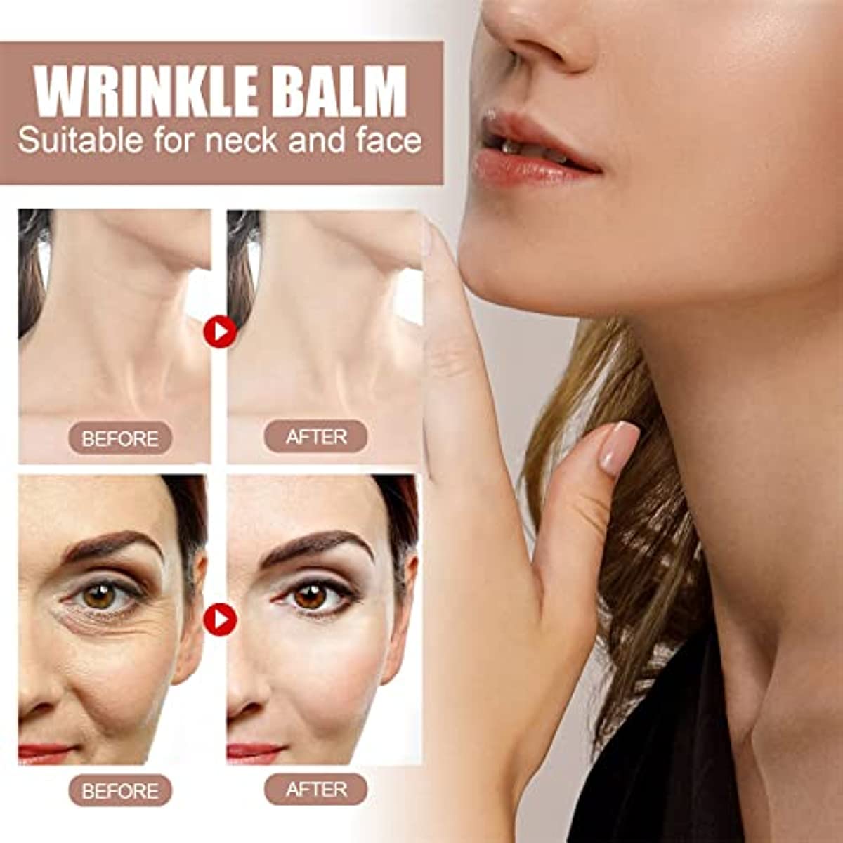 3PCS Wrinkle Bounce Moisturizing Balm, Wrinkle Multi Balm Stick, Multi-Moisture Balm Stick, Anti-Aging and Anti-Wrinkle Balm Sticks for Face and Neck
