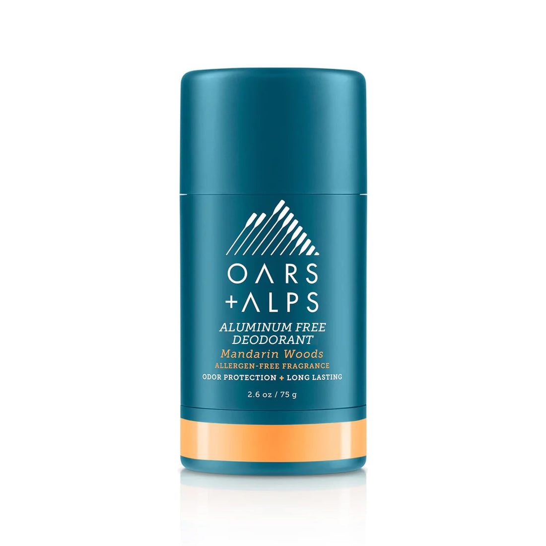 Oars + Alps Natural Deodorant for Men and Women, Aluminum Free and Alcohol Free, Vegan and Gluten Free, Mandarin Woods, 1 Pack, 2.6 Oz