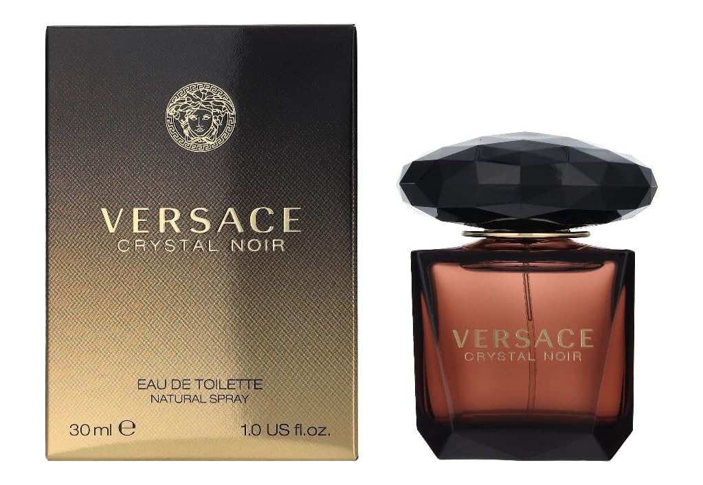 Versace Crystal Noir Eau De Toilette Spray for Women, 1 Fl Oz