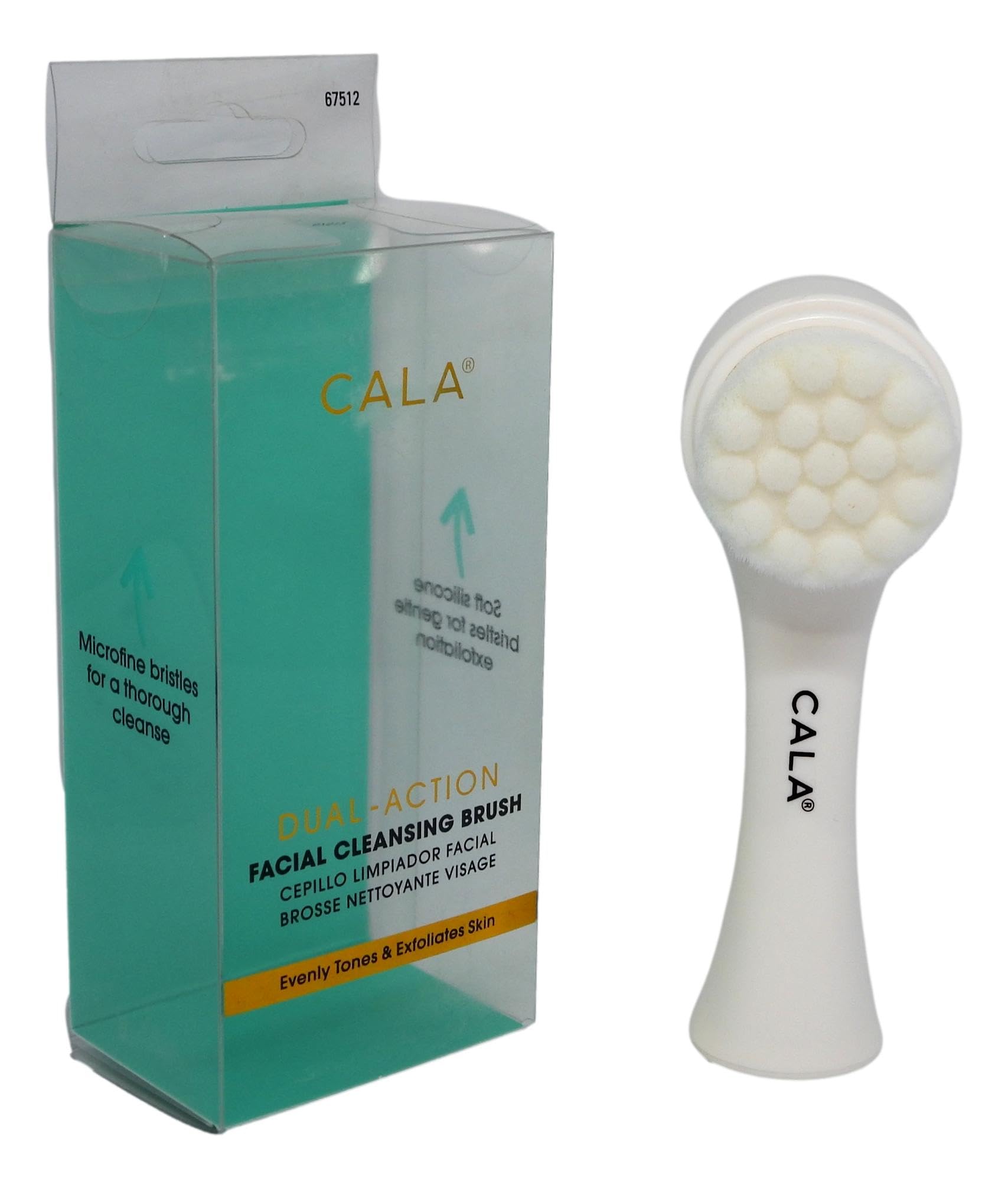 Cala Dual-action mint facial cleansing brush