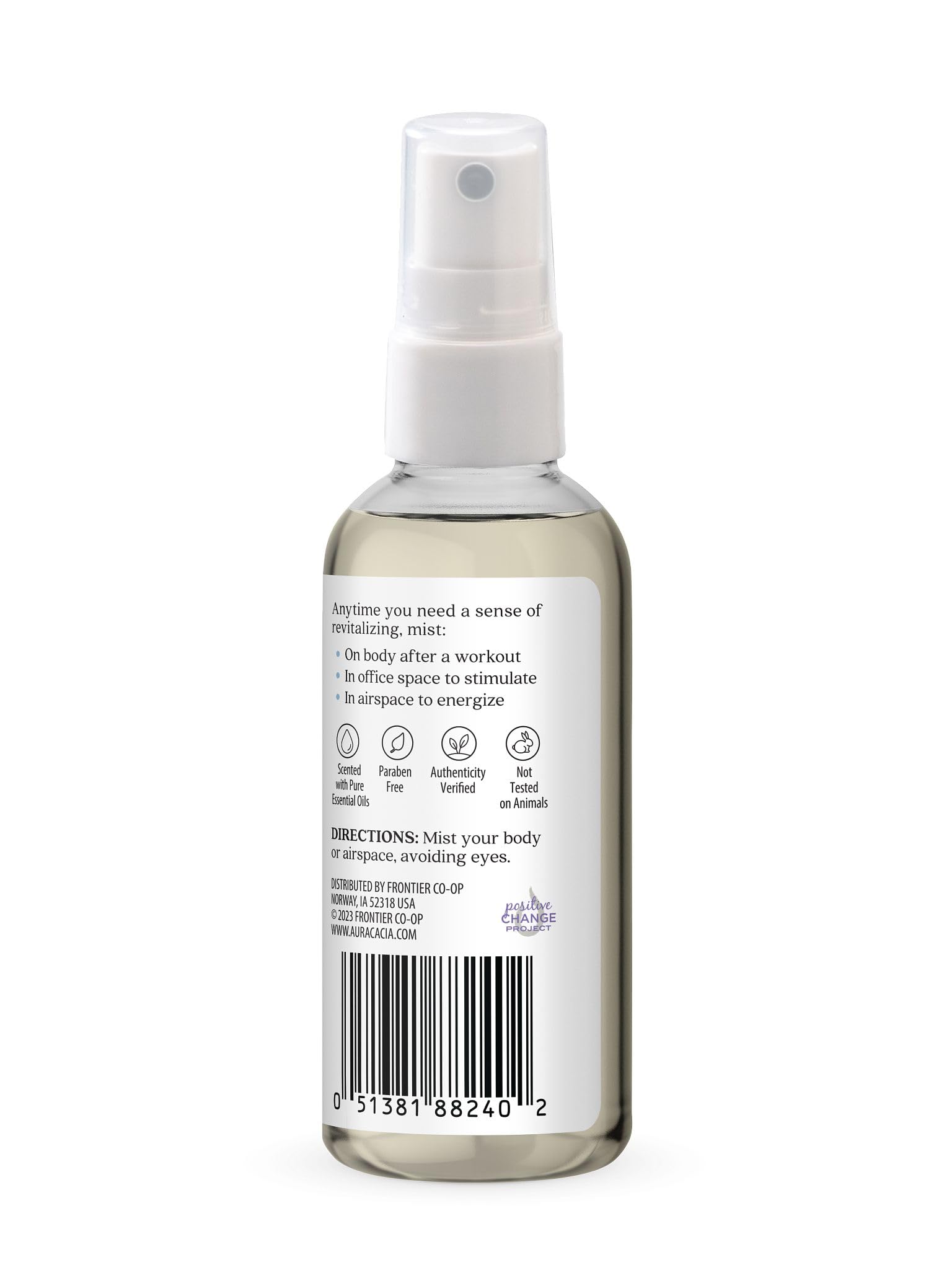 Aura Cacia Room and Body Mist, Refreshing Peppermint, 4 Fluid Ounce