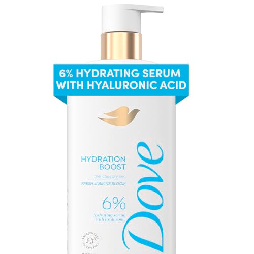 Dove Body Wash Hydration Boost Actively drenches dry skin 6% hydration serum with hyaluronic 18.5 oz