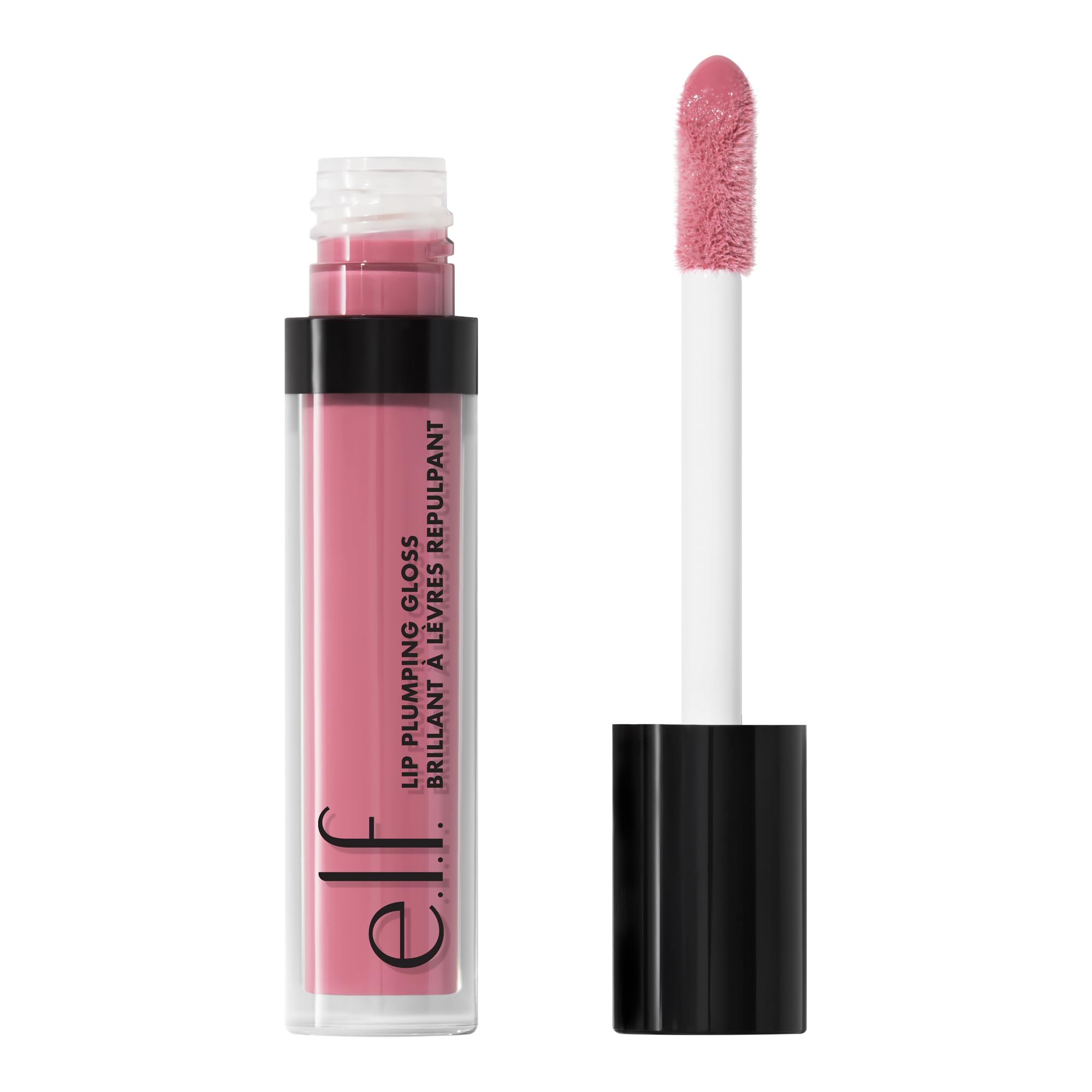 e.l.f. Cosmetics Lip Plumping Gloss, Shimmering Gloss Hydrates and Plumps Lips, Sparkling Rosé