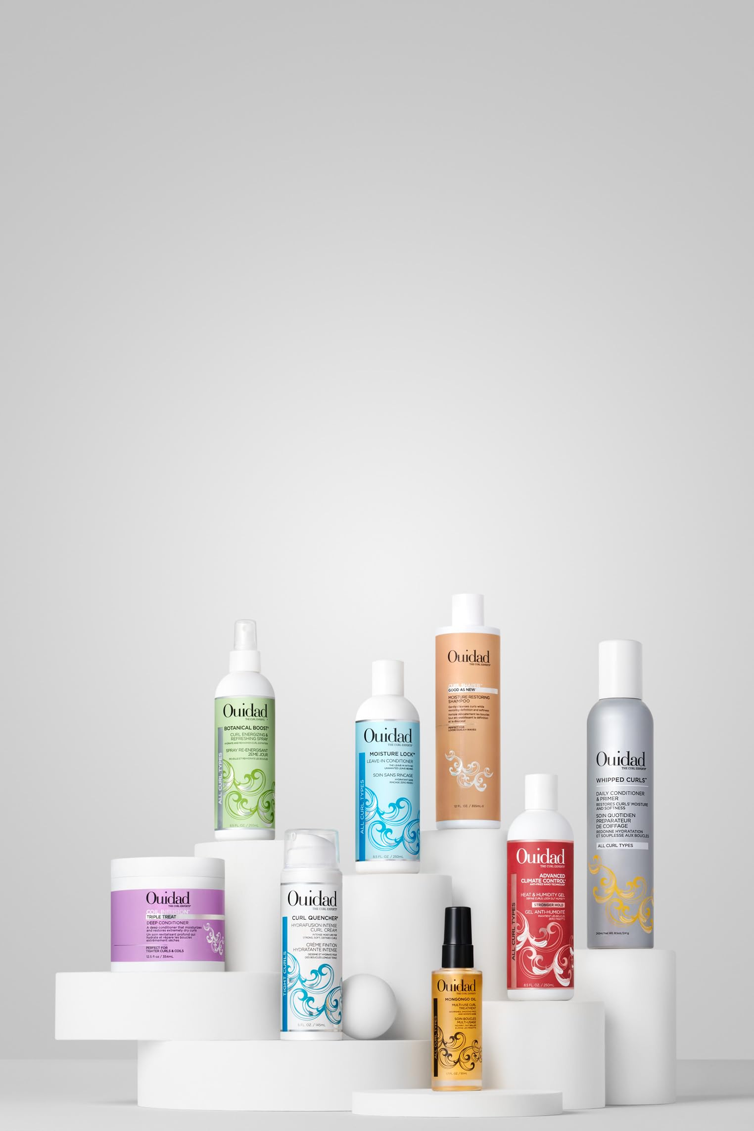 Ouidad Botanical Boost Curl Energizing & Refreshing Hair Spray, 8.5 fl oz, Lasting Definition, No-Residue Refresher Spray for Curly Hair, Adds Weightless Moisture, All Curl Types