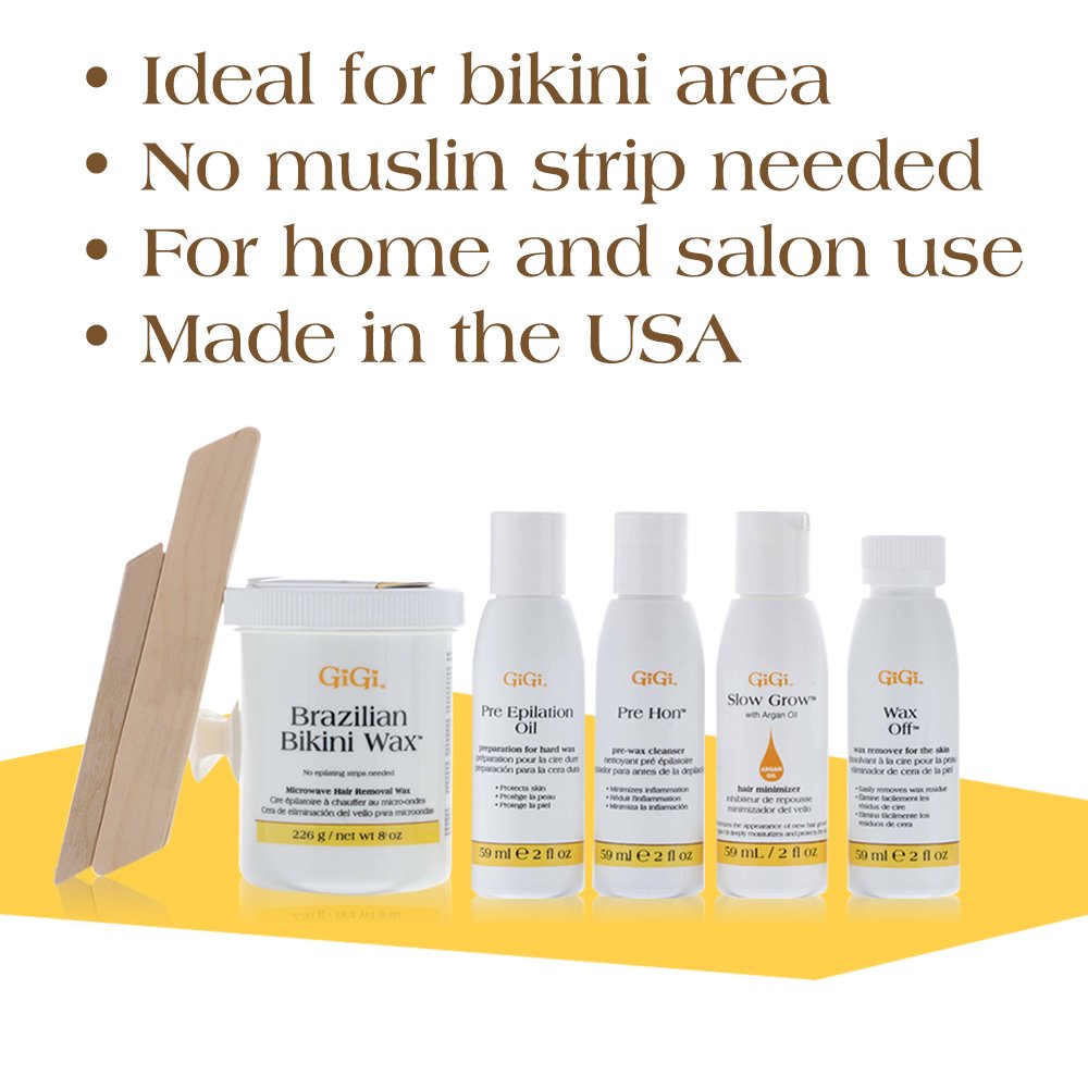 Gigi Brazilian Bikini Wax Microwave Kit 16 Ounce