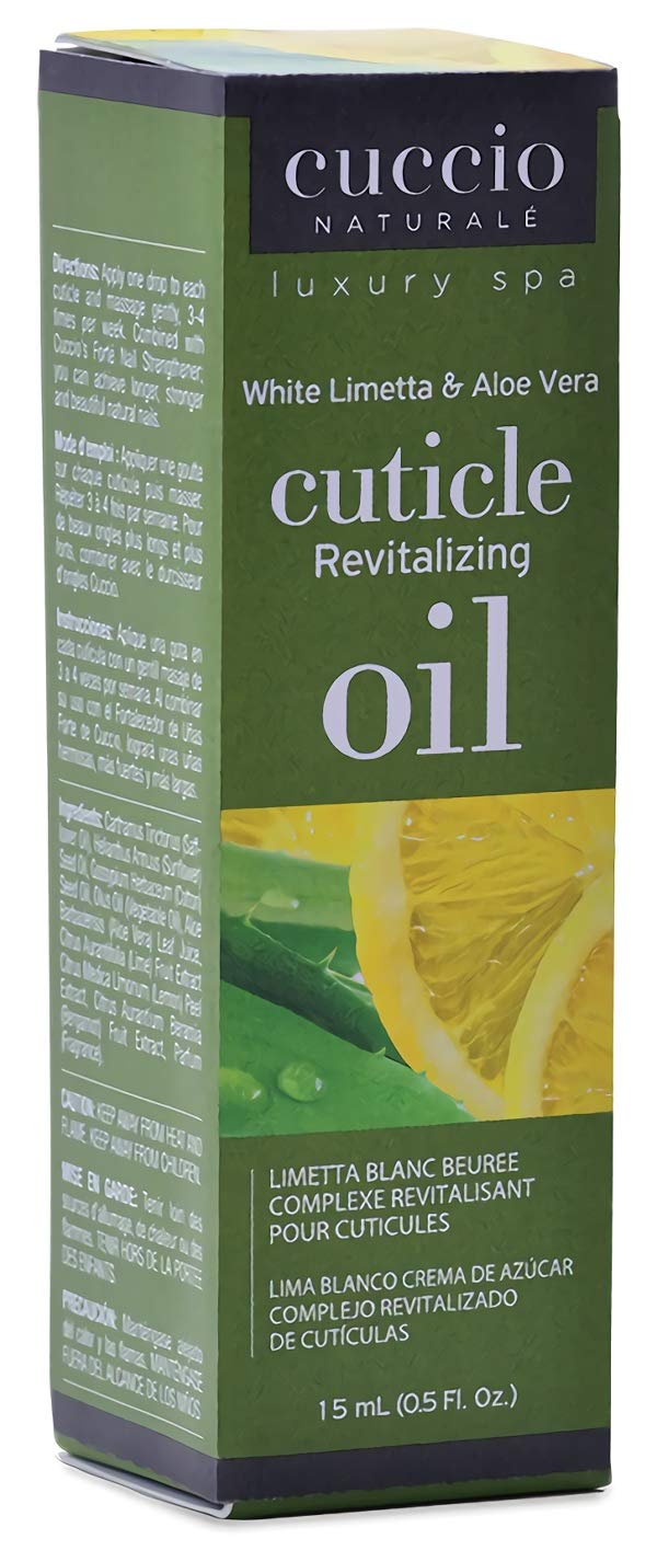 Cuccio Naturale Revitalizing Cuticle Oil - Hydrating Oil For Overnight Cuticle Repair - Remedy Damaged Skin And Thin Nails - Paraben And Cruelty-Free Formula - White Limetta And Aloe Vera - 0.5 Oz