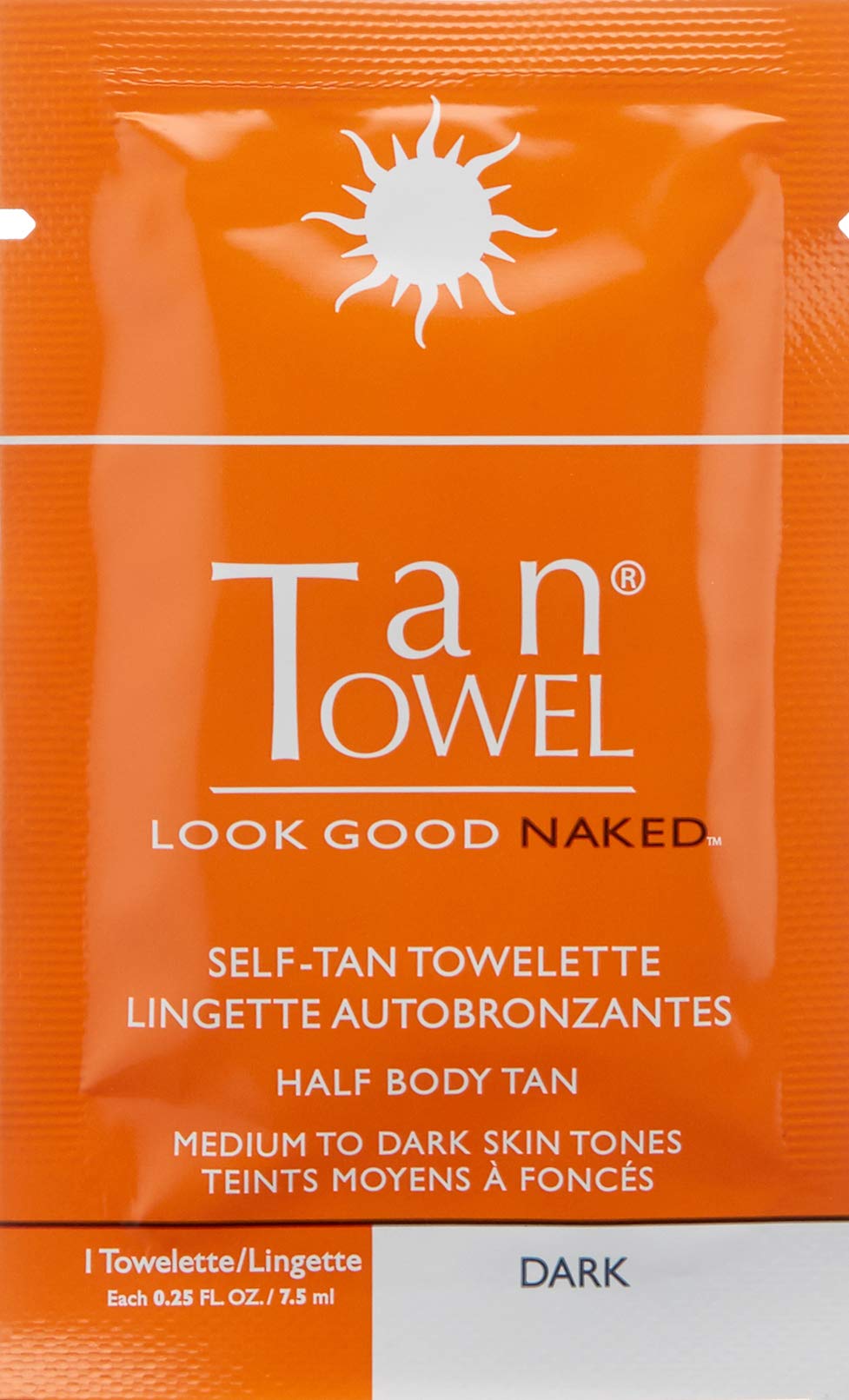 Tan Towel Half Body Tan Dark