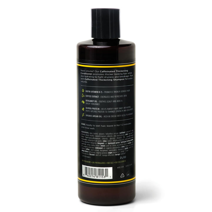Barrel & Oak - Caffeinated Coffee & Citrus Thickening Conditioner, Thickens & Strengthens Hair, Adds Volume, Moisturizes & Soothes Skin, Vegan (16 oz)