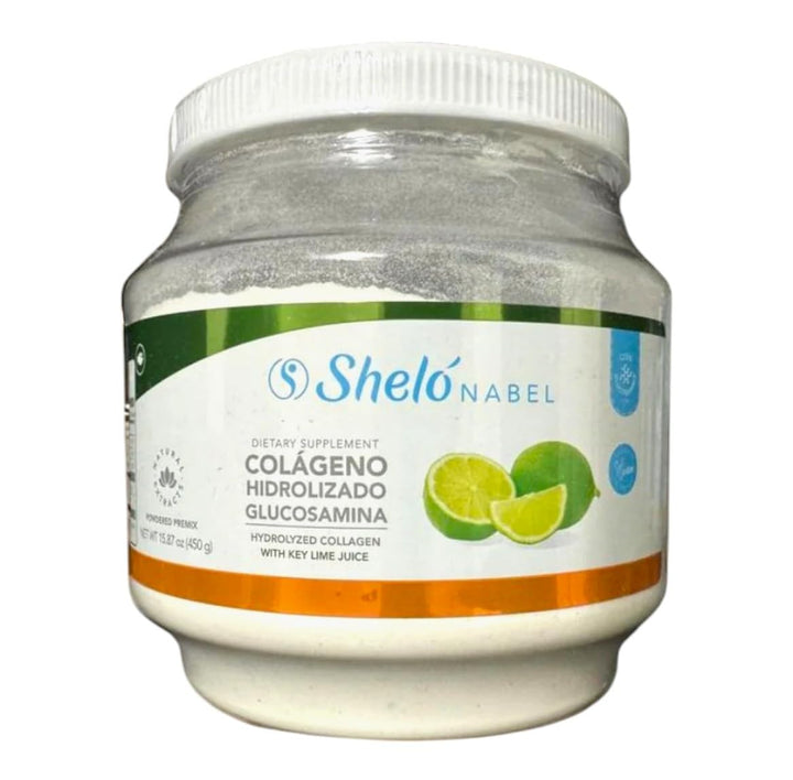 Generic Hydrolyzed Collagen with Glucosamine Key Lime Flavored Shelo Nabel 15.87oz, White