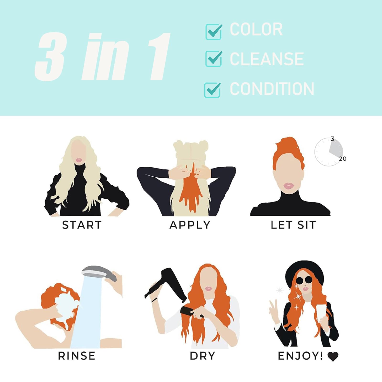 Fvquhvo Silver Gray Hair Dye Shampoo, Instant Hair Color Shampoo, Silver Shampoo Hair Dye for Women Men, Lasting Shampoo Para Canas & Champu Para Canas, Shampoo Para Pintar el Cabello