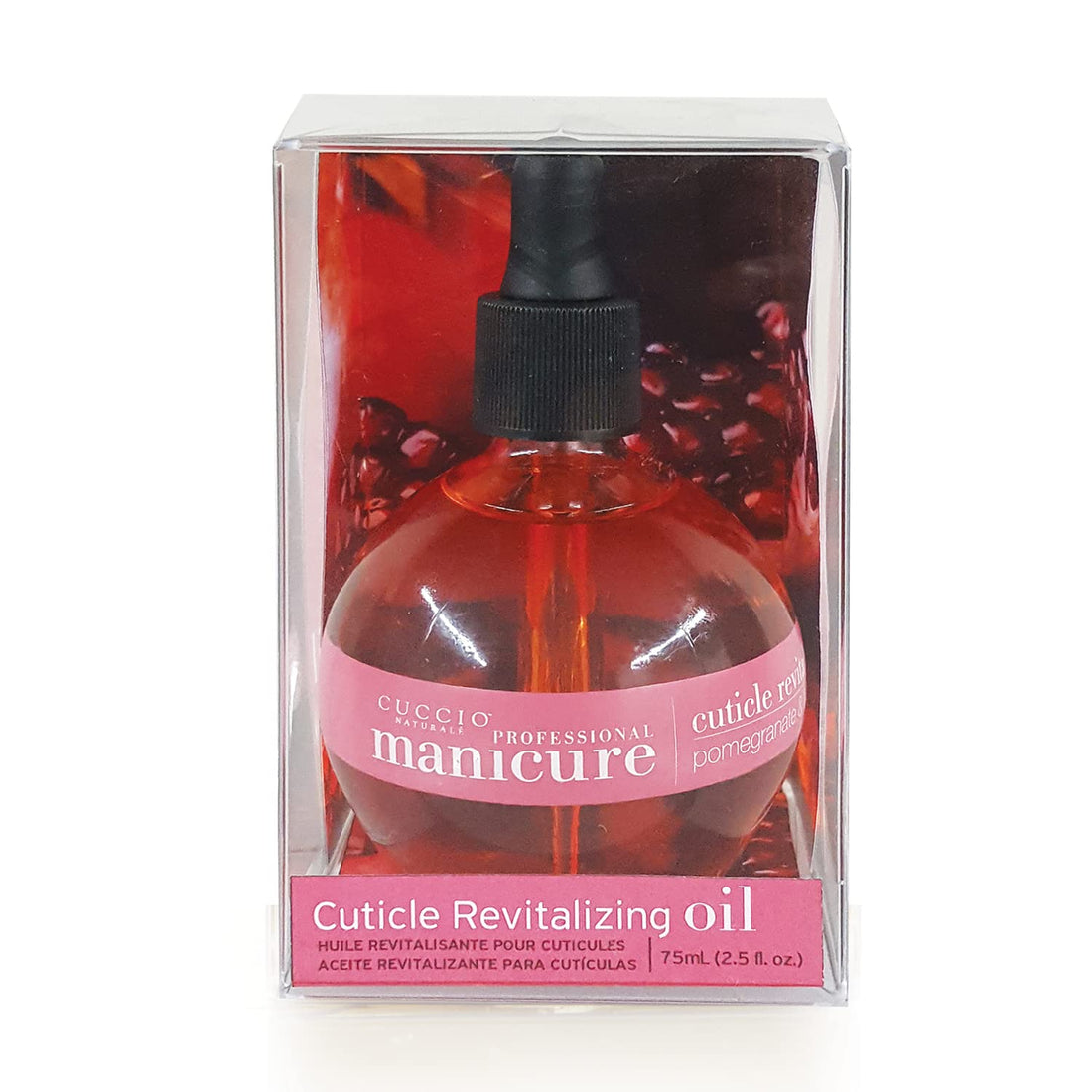 Cuccio Naturale Revitalizing Cuticle Oil - Hydrating Oil For Repaired Cuticles Overnight - Remedy For Damaged Skin And Thin Nails - Paraben /Cruelty-Free Formula - Pomegranate and Fig - 2.5 Oz