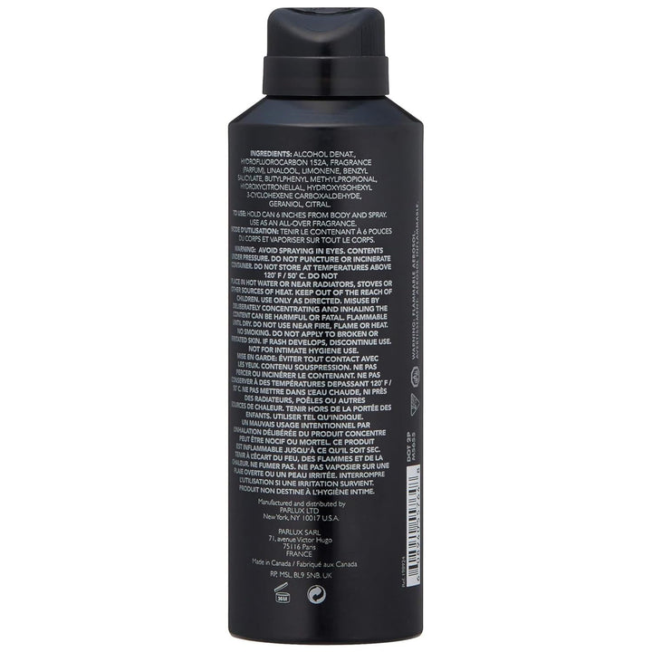 Kenneth Cole Black Body Spray for him, 5.6 Fl Oz