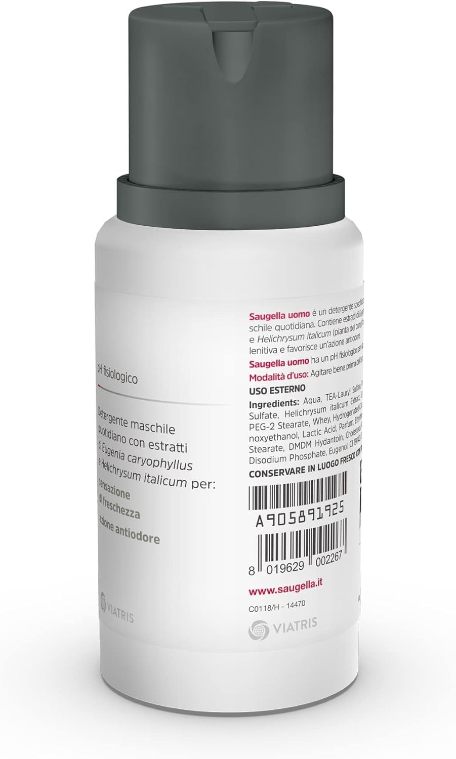 Saugella Homme Mens Intimate Cleansing Lotion