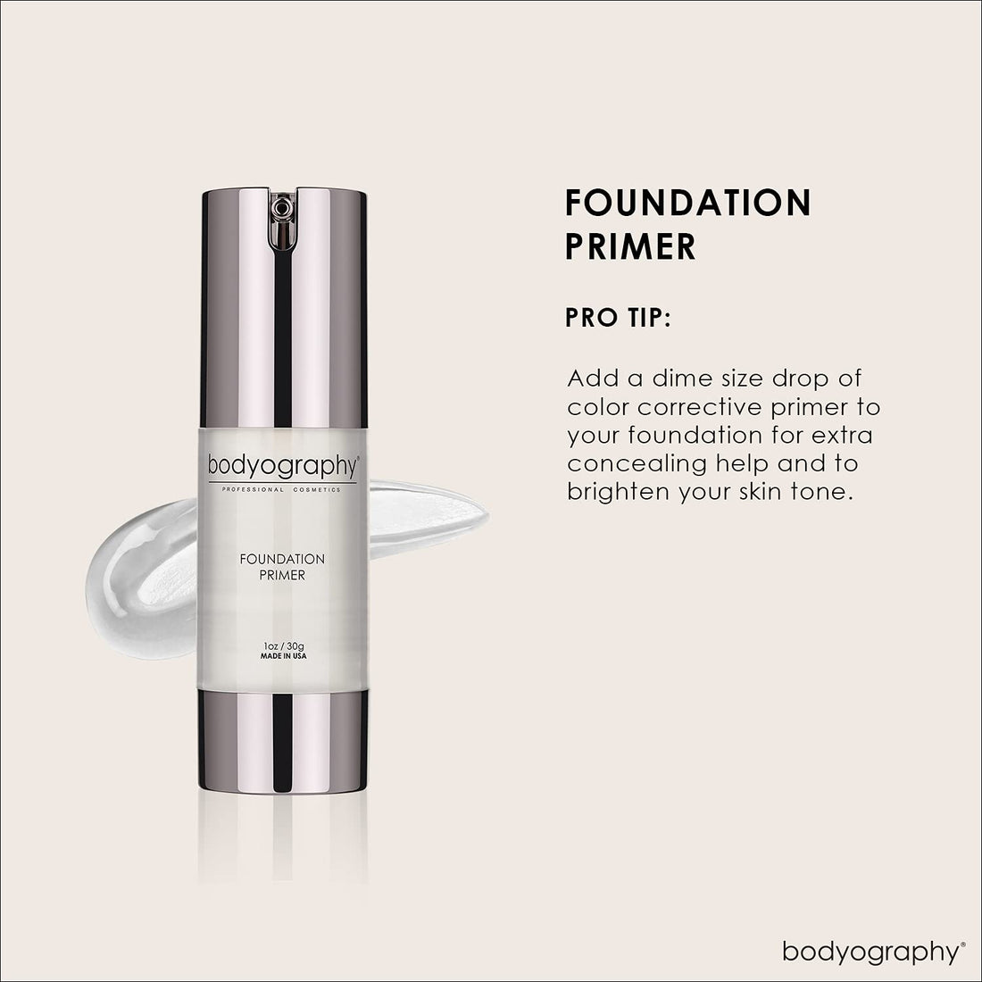 Bodyography Foundation Primer, Clear, 0.4 Ounce
