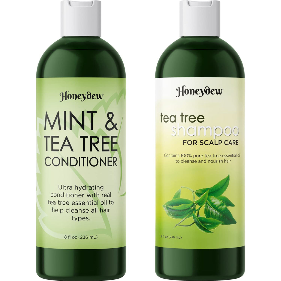 Dandruff Shampoo and Conditioner with Tea Tree Oil - Argan Oil Hair Growth Therapy - Lice Treatment for Kids - Hair Loss Products for Men Hair Loss Prevention for Women - With Lavender, Aloe & Menthol
