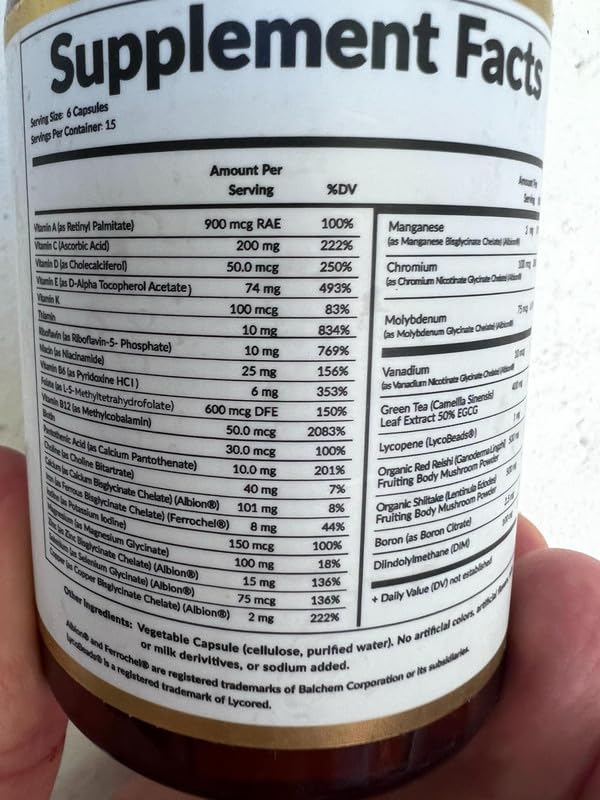 HPD Rx ONE Immunity Boost Multivitamin Supplements for Women and Men | Advanced Immunity Defense Support | Helps Immune Response | 90 Capsules, Pack of 1