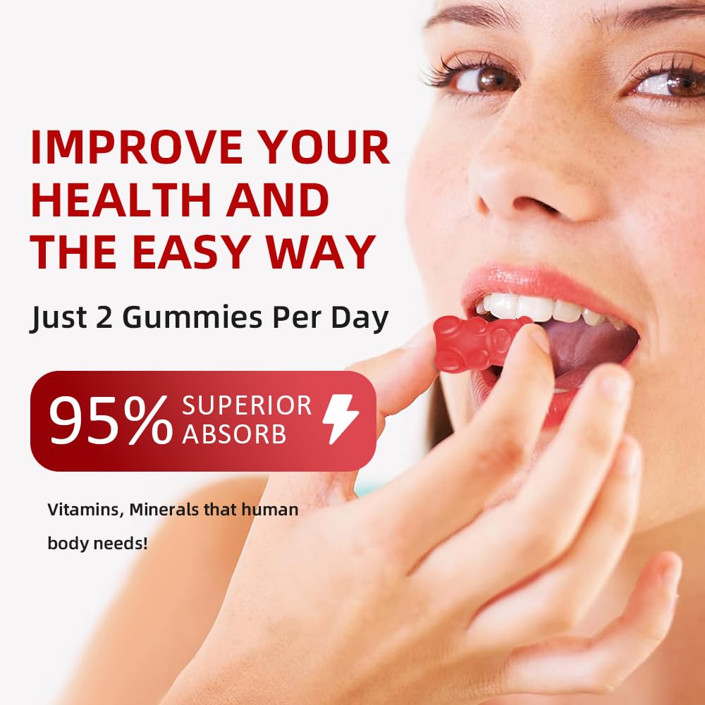 softbear Calcium Magnesium Zinc Gummies for Women, Calcium Magnesium Supplement High Absorption Calcium Gummies with Vitamin D3 for Bone Strength Vegan Raspberry Flavor 120 Gummies