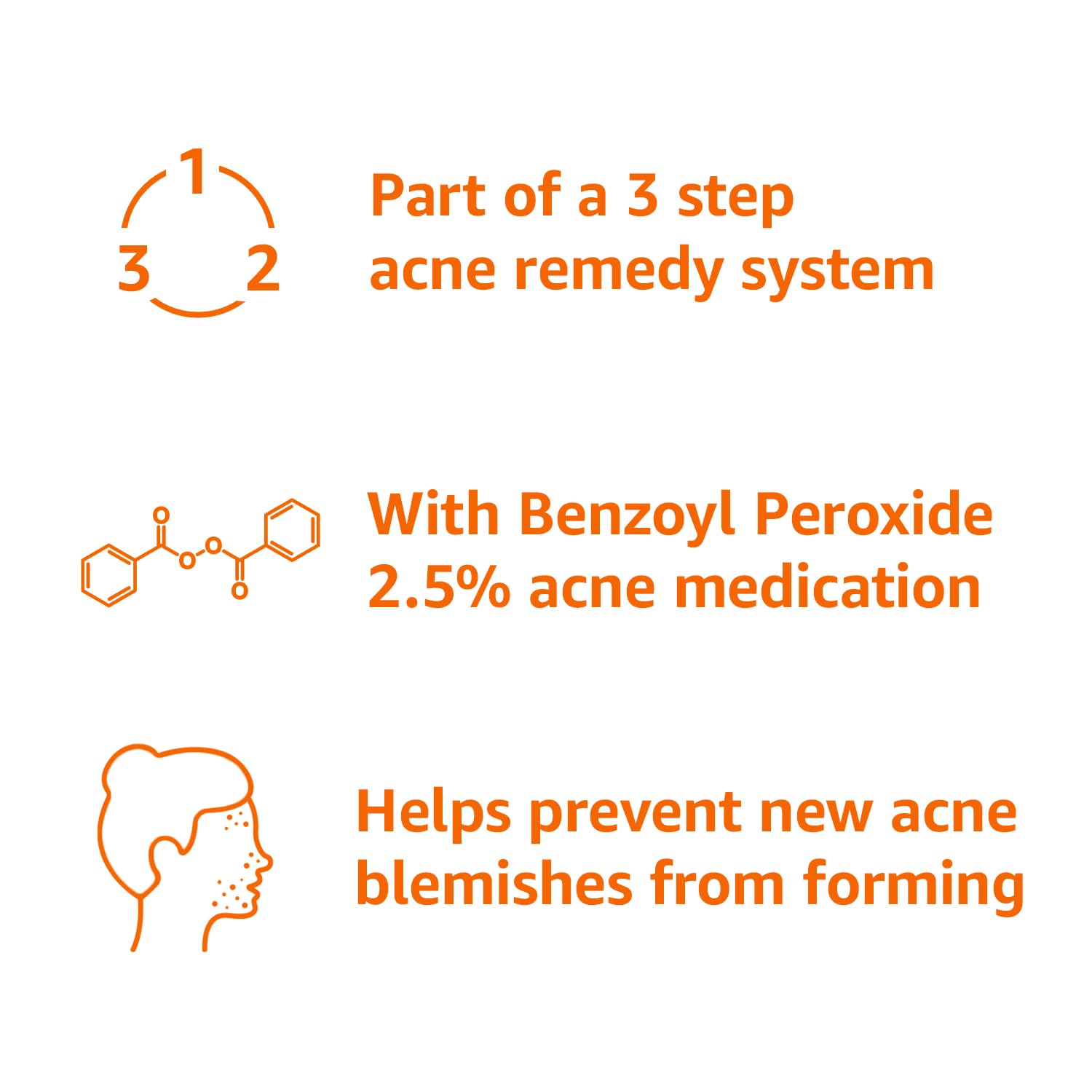 Amazon Basics 3-Step Acne Remedy System Treatment, 2 Fluid Ounces, 1-Pack