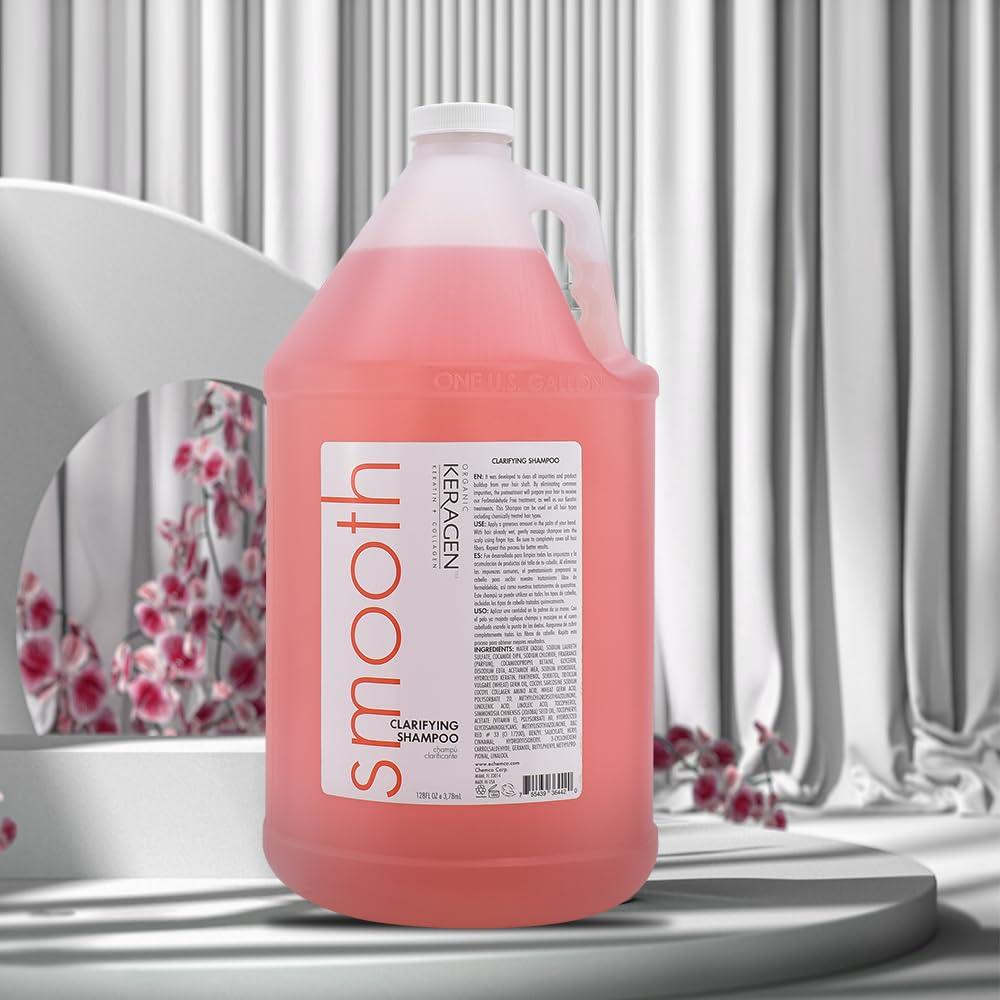 KERAGEN - Clarifying Shampoo with Keratin and Collagen, All Hair Types, Sulfate Free, 128 Oz