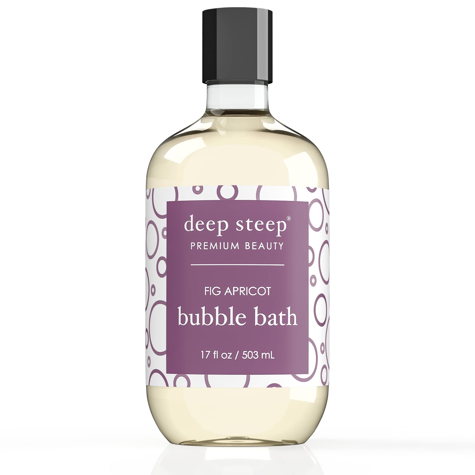 Deep Steep Bubble Bath, Fig Apricot, 17 Ounce