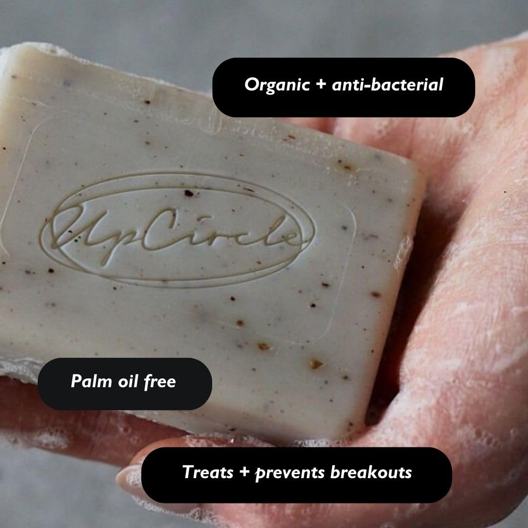 UpCircle Fennel + Cardamom Chai Soap Bar 3.5oz - Organic Vegan Cleanser For Face And Body - Natural, Cruelty-Free + Palm Oil Free