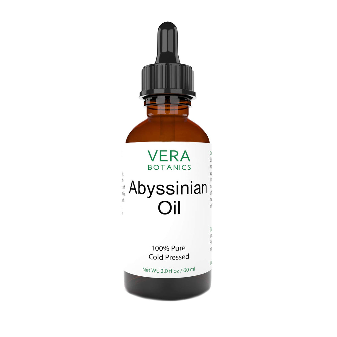 Vera Botanics ABYSSINIAN OIL 100% Pure & Natural, Unrefined, Cold-Pressed For Face, Dry Skin, Nails, Lips, Body & Hair - Reduce Hair Breakage, Even Out Skin Tone, Therapeutic Massage