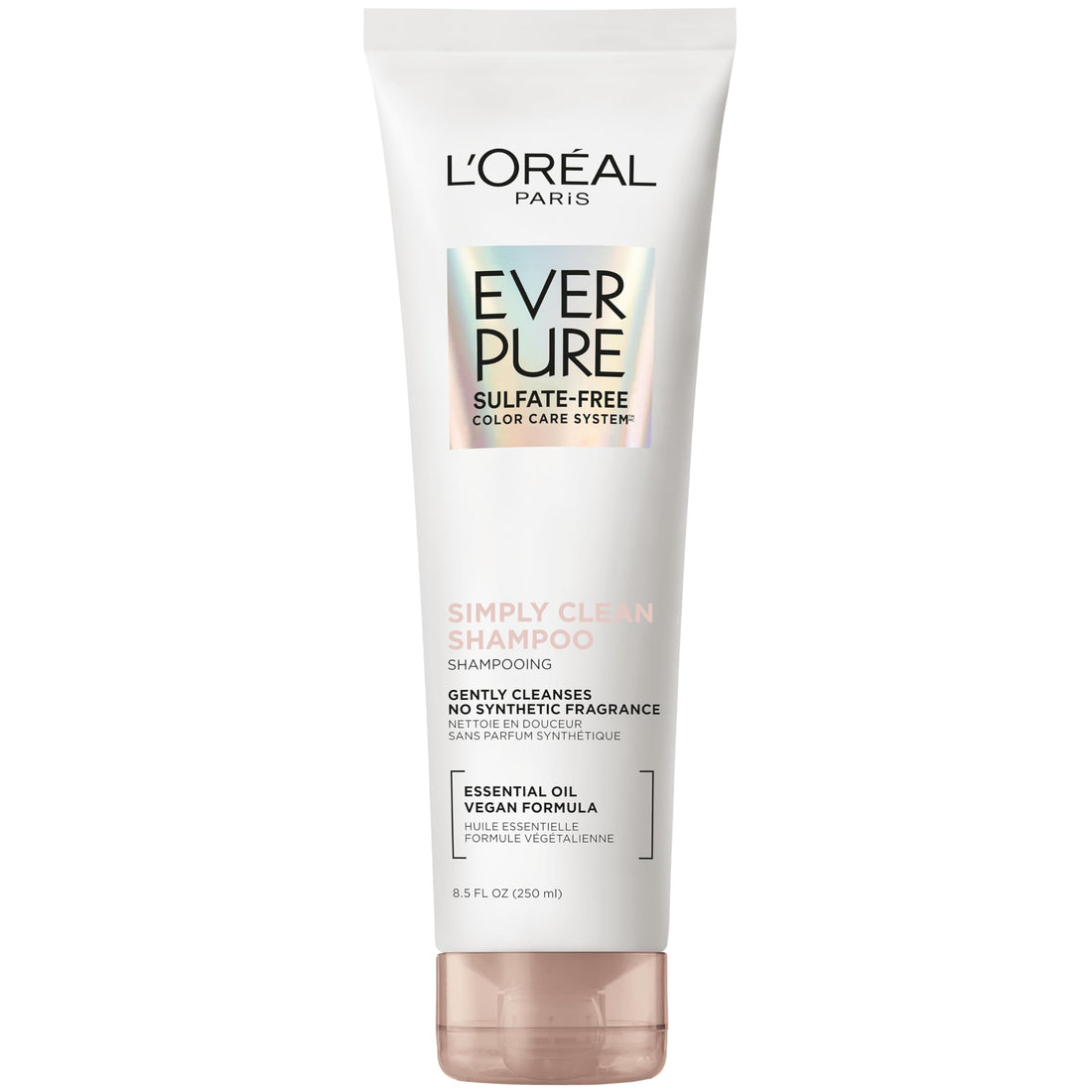 L'Oreal Paris EverPure Sulfate Free Simply Clean Shampoo, Hydrating Hair Care with Rosemary Essential Oils, 8.5 Fl Oz