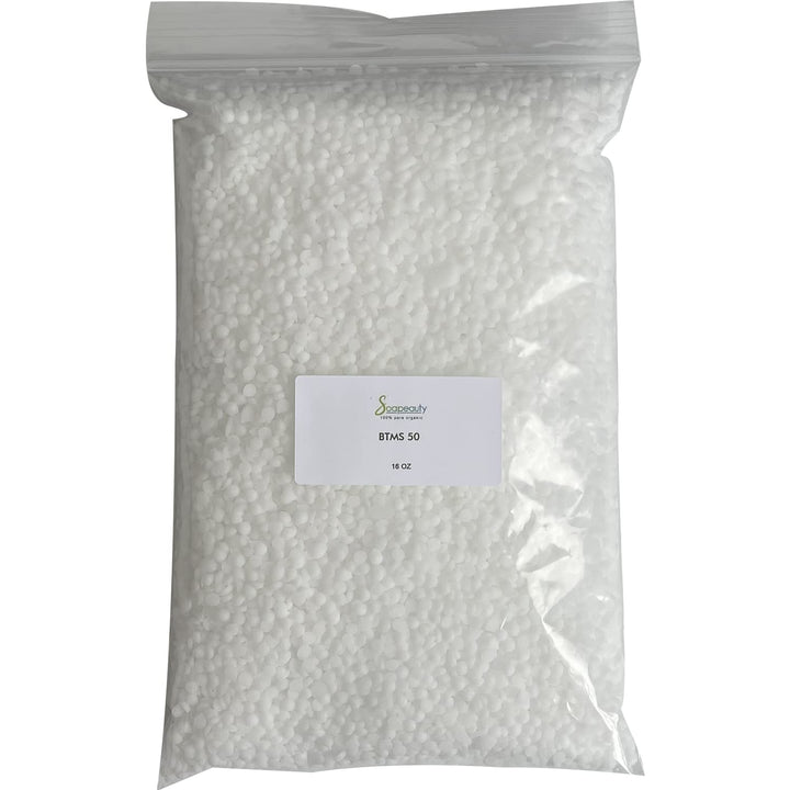 4 OZ BTMS 50 conditioning emulsifier derived from colza oil and Consists of Behentrimonium Methosulfate, Cetyl Alcohol and Butylene Glycol. BTMS 50 emulsifying wax for Beauty Products 4 OZ
