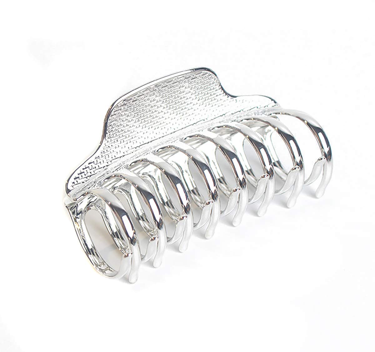Fodattm Silver: Girls Fashion Vintage Alloy Hair Jaw Clips Hair Clamp Large Punk Hairpins Hair Claw Women Hair Updo Grip Bath Accessories For Thick Hair (Silver)
