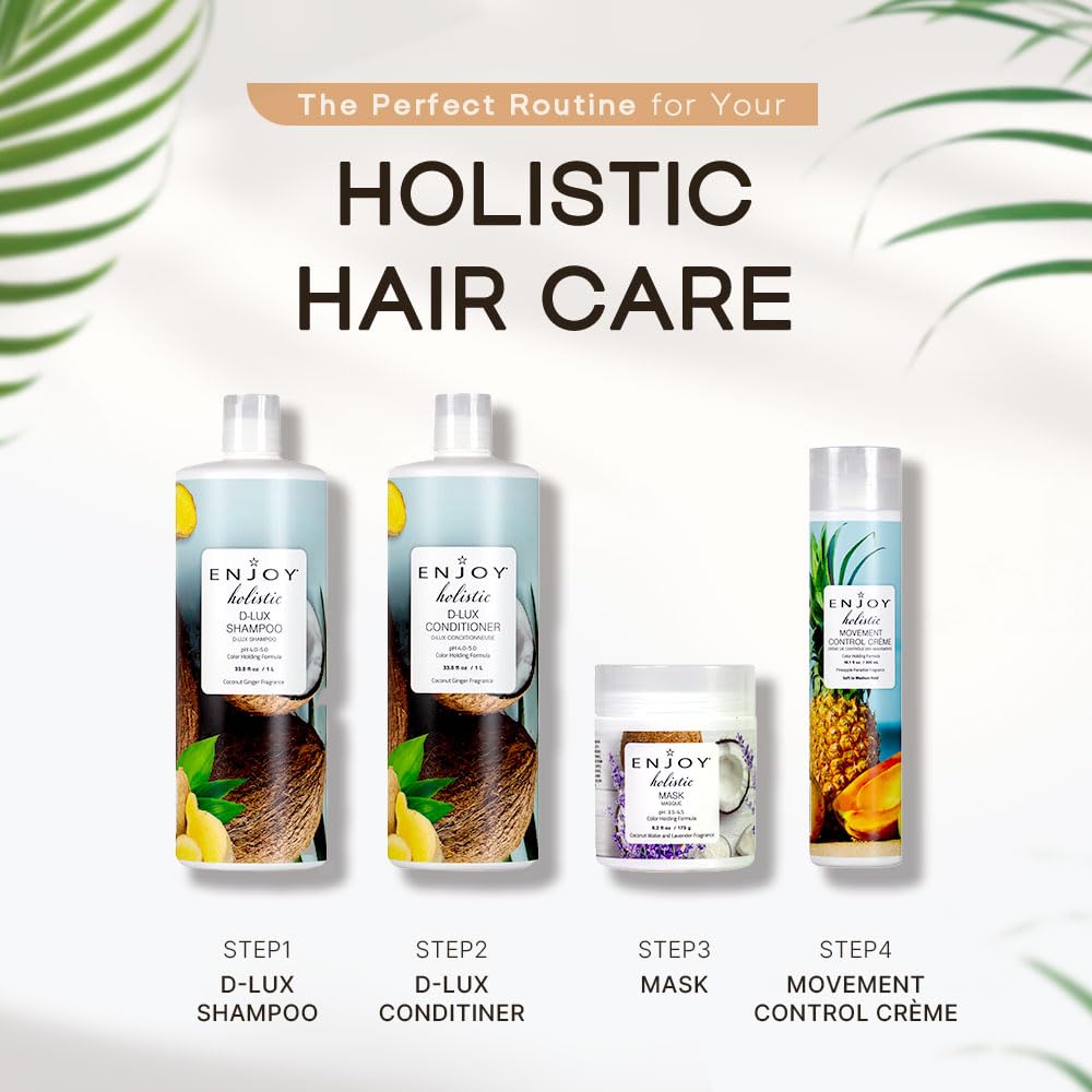 Enjoy Holistic Heat Active Leave In Treatment, Thermal Damage Protection, Curly & Wavy Hair - 10.1 Fl Oz