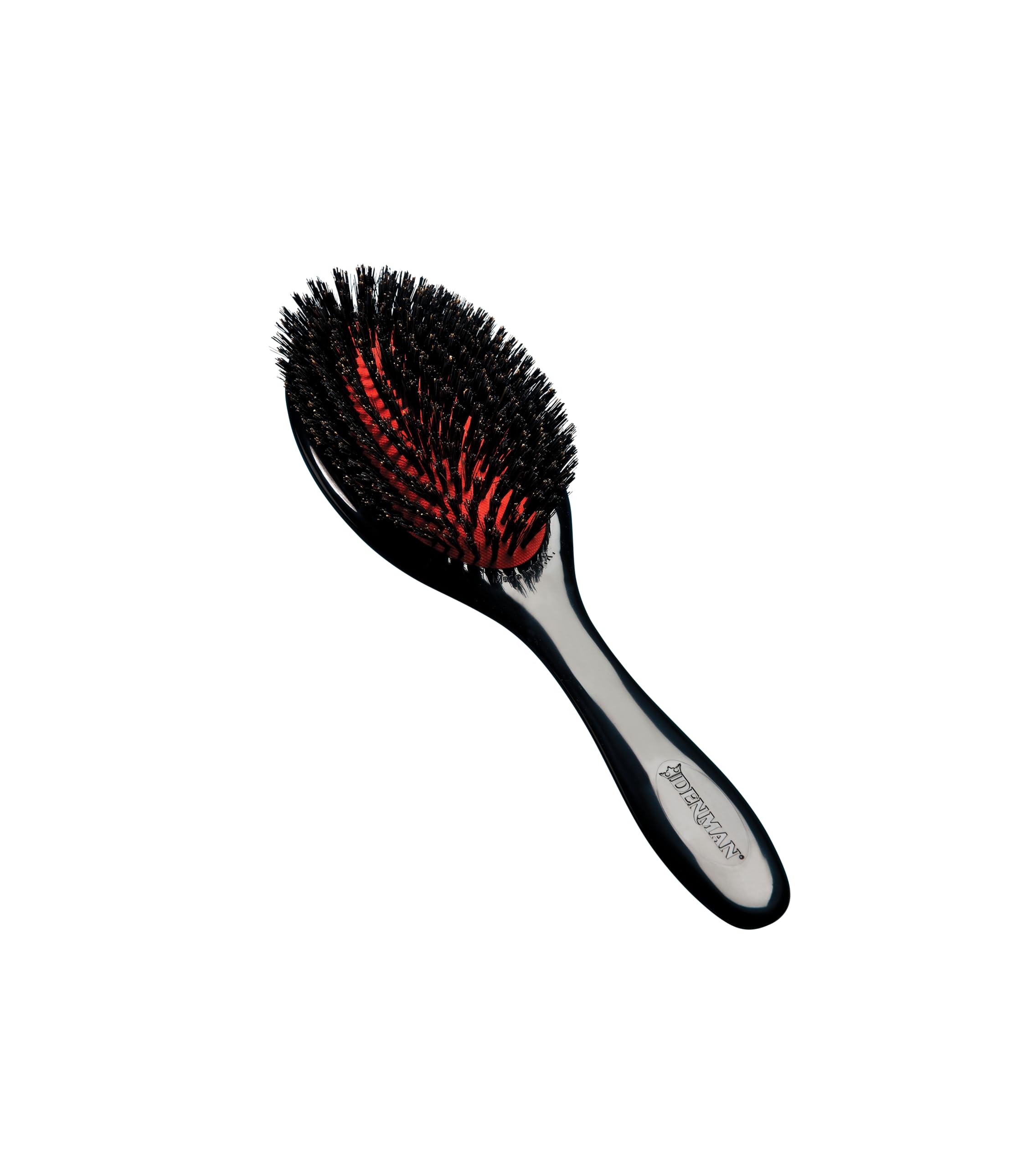 Denman Natural Bristle Grooming Brush, Medium