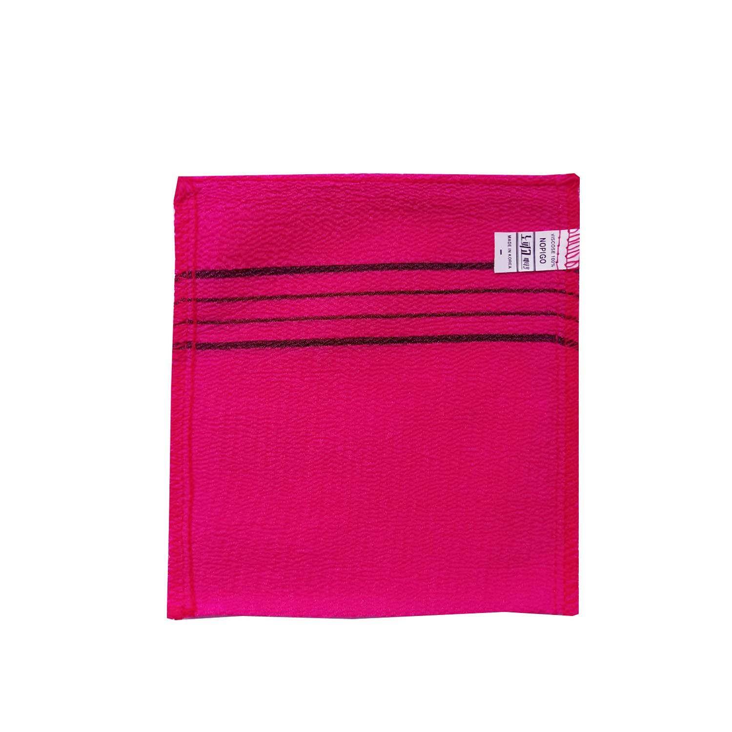 NOPIGO Korean Asian Exfoliating Bath Washcloth Mitt for Remove Dead Skin.Exfoliating Body Scrubber.Exfoliating Gloves for Body Scrub (Red 8)