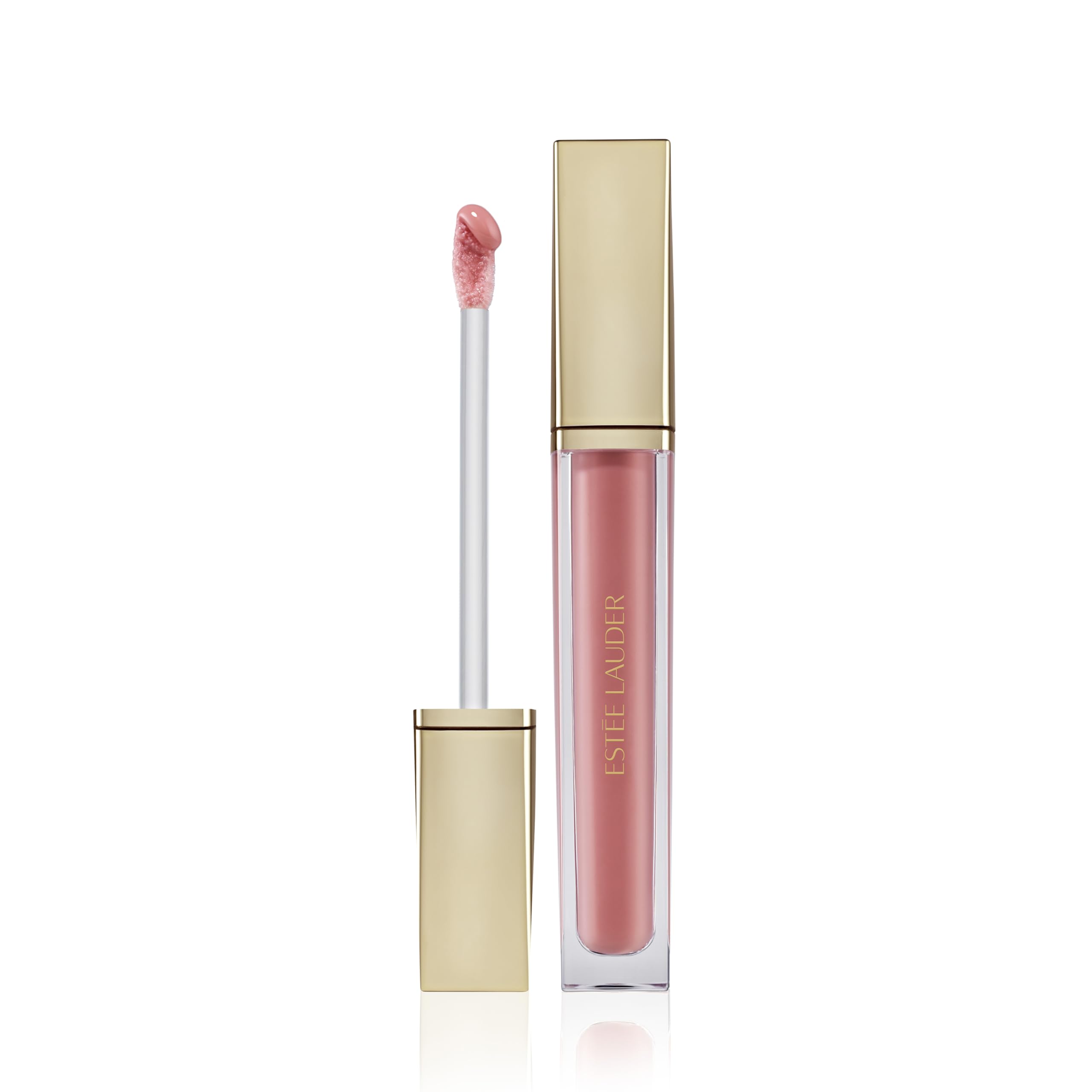Estée Lauder Glossy Pout Lip Oil | Plumping & Moisturizing with a Sheer Tint | Includes Hyaluronic Acid + Vitamin E, 02 Strawberry Milk