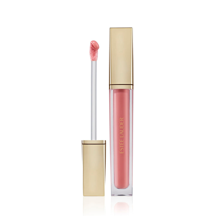 Estée Lauder Glossy Pout Lip Oil | Plumping & Moisturizing with a Sheer Tint | Includes Hyaluronic Acid + Vitamin E, 02 Strawberry Milk