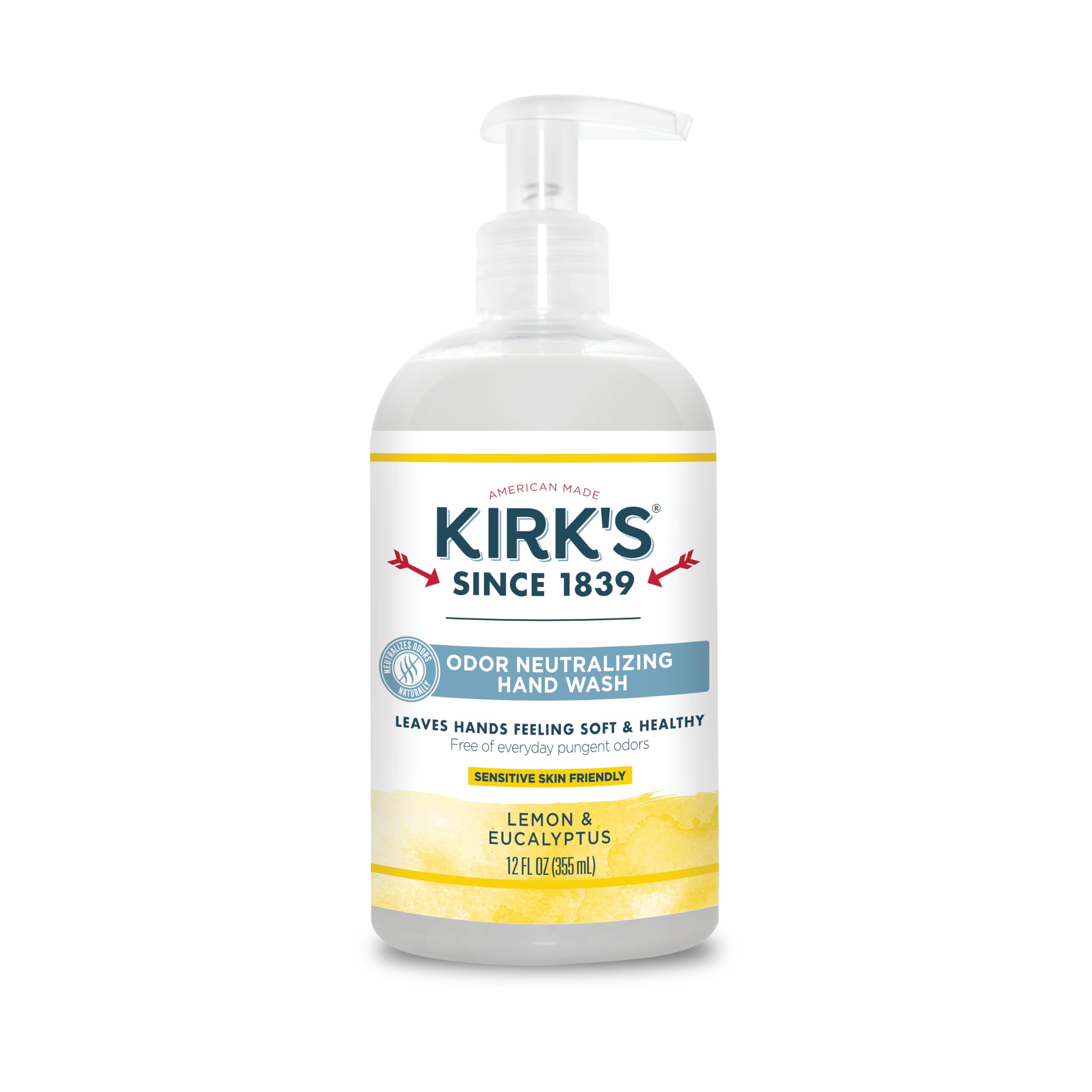 Kirk'S Natural - Odor Neutralizing Hydrating Liquid Hand Soap Lemon & Eucalyptus 181789