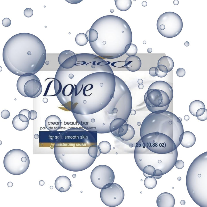 : Cream Beauty Bar Soap, 25g (0.88 oz) Each, Pack of 12 – Travel Size Soaps, Perfect for Hotels, Hospitality, and Guest Amenities – Moisturizing Formula for Soft, Smooth Skin