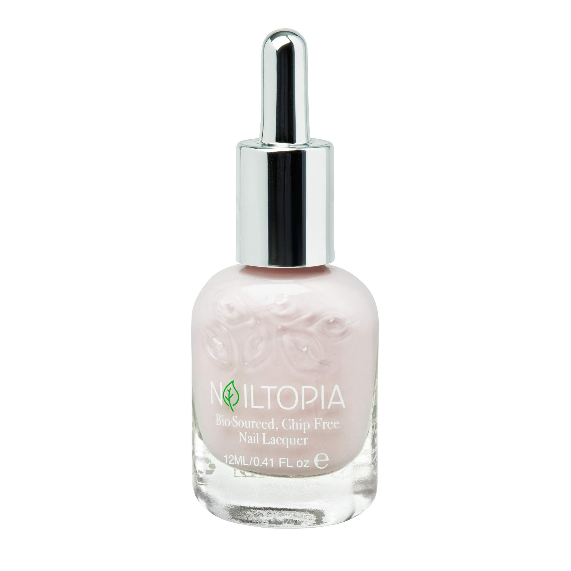Nailtopia - Plant-Based Chip Free Nail Lacquer - Non Toxic, Bio-Sourced, Long-Lasting, Strengthening Polish - Kissin In The Rain (Light Pastel Pink) - 0.41oz