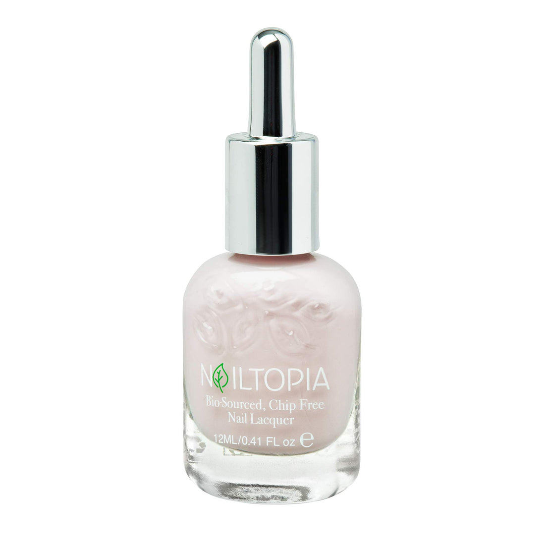 Nailtopia - Plant-Based Chip Free Nail Lacquer - Non Toxic, Bio-Sourced, Long-Lasting, Strengthening Polish - Kissin In The Rain (Light Pastel Pink) - 0.41oz