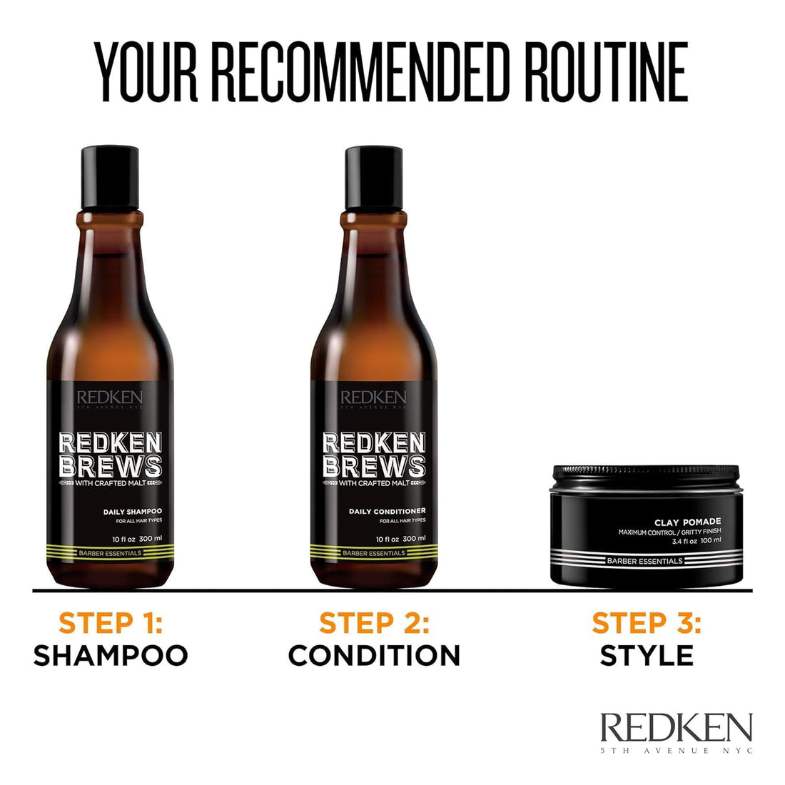 Redken Brews Daily Conditioner For Men with Crafted Malt