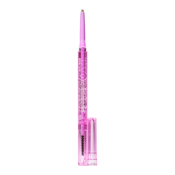 Kosas Brow Pop - Longwear Eyebrow Makeup, Dual-Sided Defining Pencil with Castor Oil for Soft, Natural Look of Real Hair - Taupe