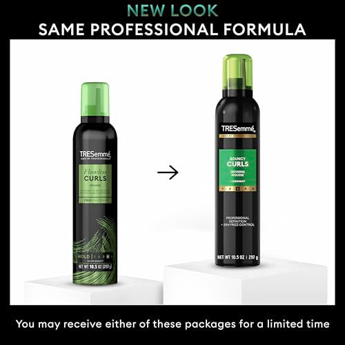 TRESemmé Flawless Curls Nourishing Mousse With Coconut and Avocado Oil 10.5 oz