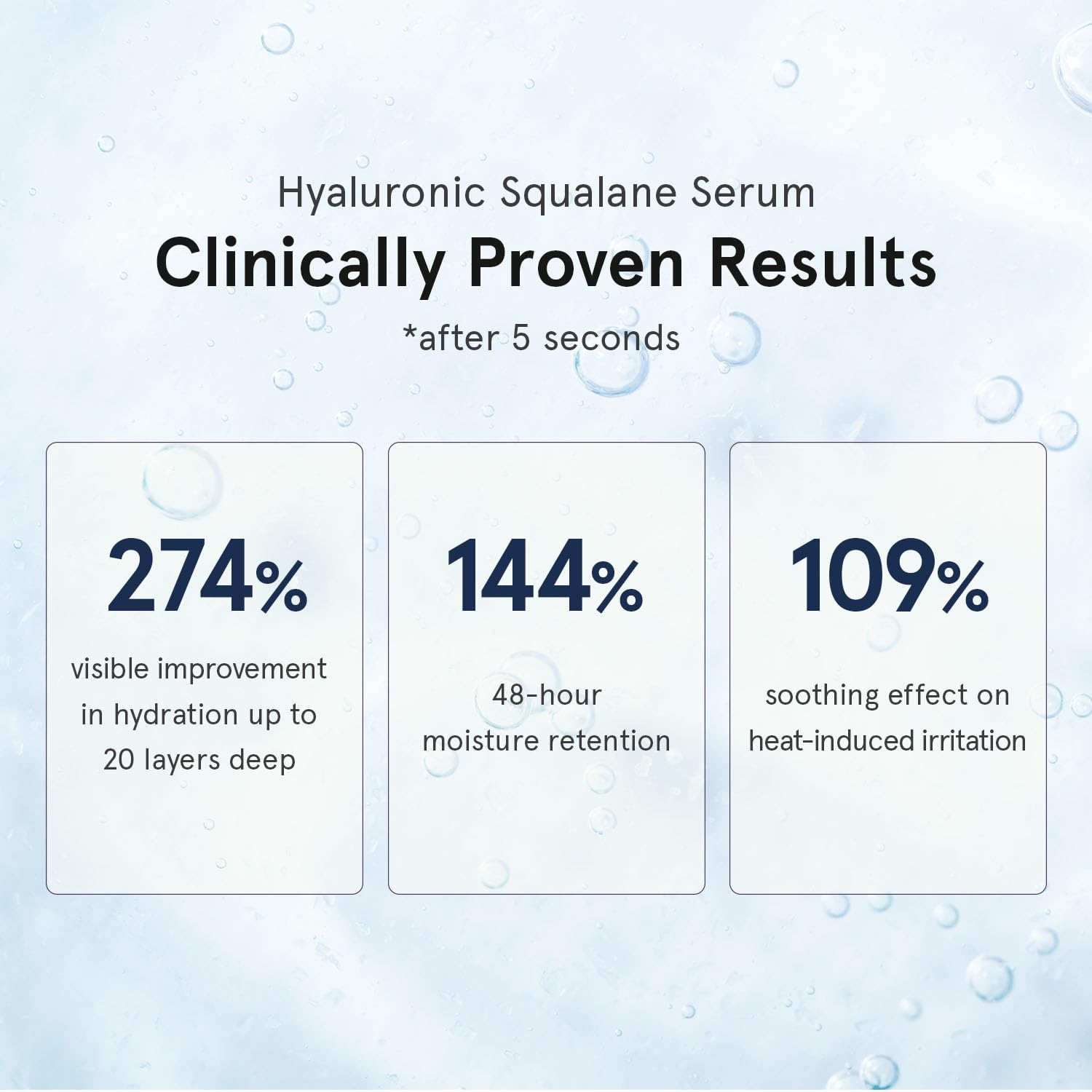 ONE THING Hyaluronic Squalane Serum (1.69 fl.oz / 50ml), Korean Skincare, Hyaluronic Acid, Moisturizing, Oil-moisture Balance, Moisture Inner Dry