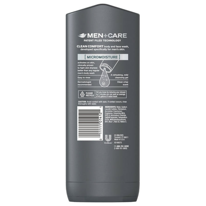 Dove Men+Care Body and Face Wash Clean Comfort 13.5 oz