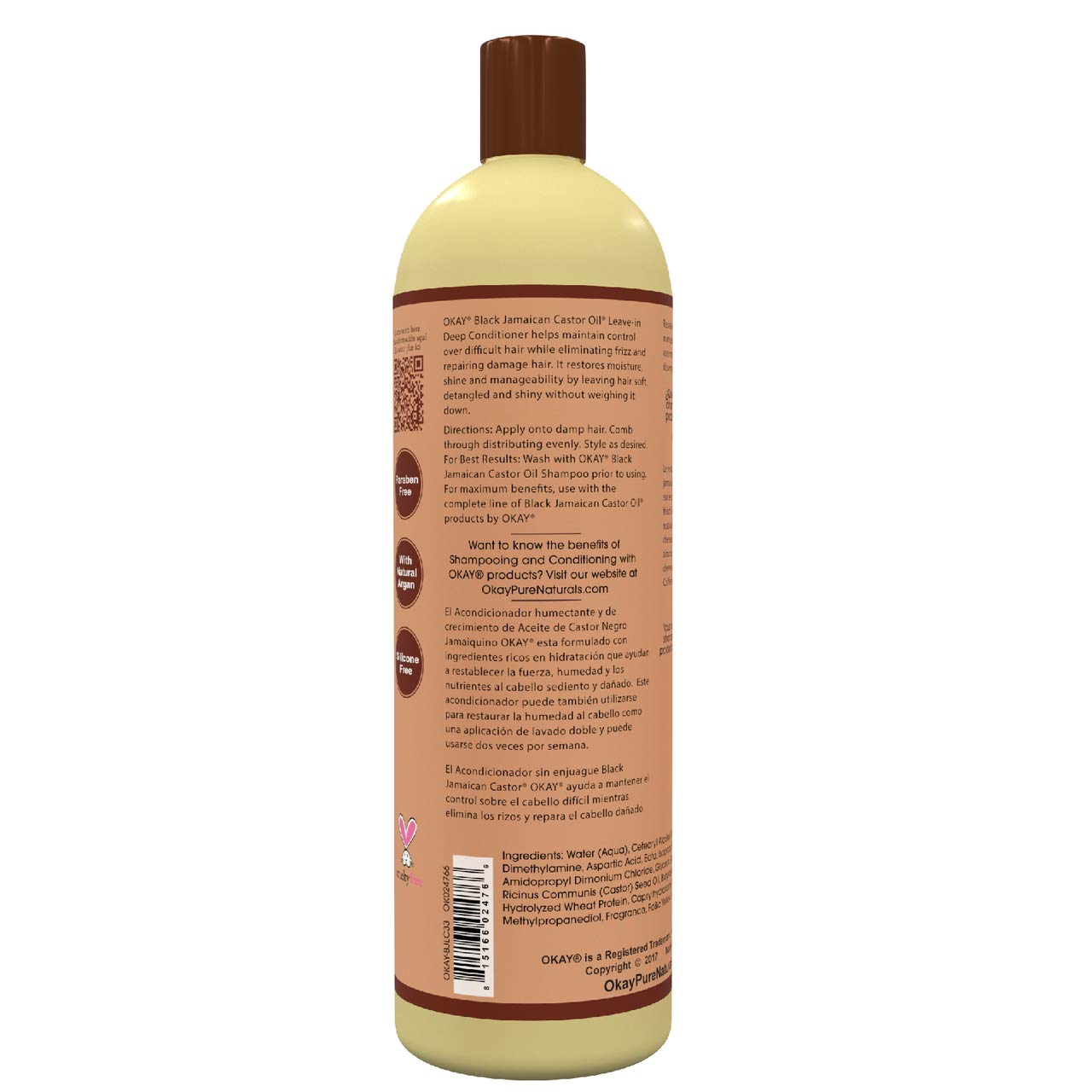 OKAY BLACK JAMAICAN CASTOR OIL LEAVE IN CONDITIONER 33.oz