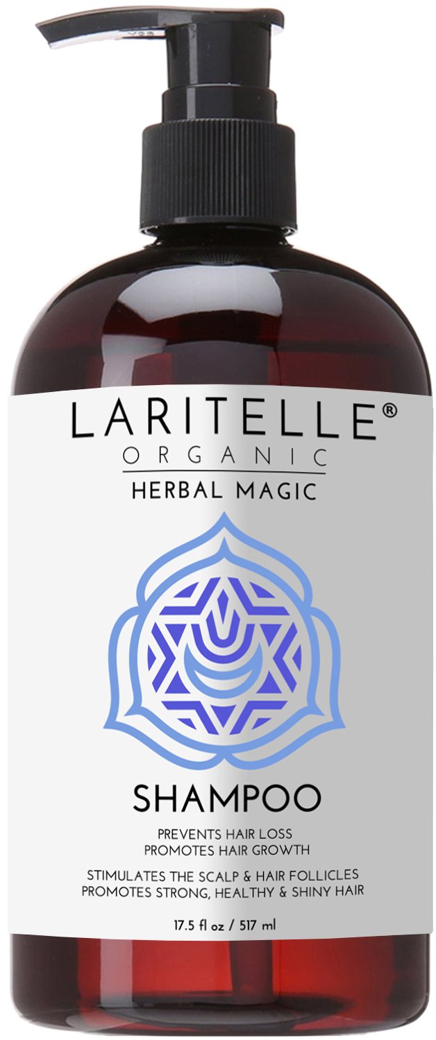 Laritelle Organic Unscented Hypoallergenic Shampoo 17.5 oz. Rosemary & Saw Palmetto. NO SLS/GMO/Parabens. GF