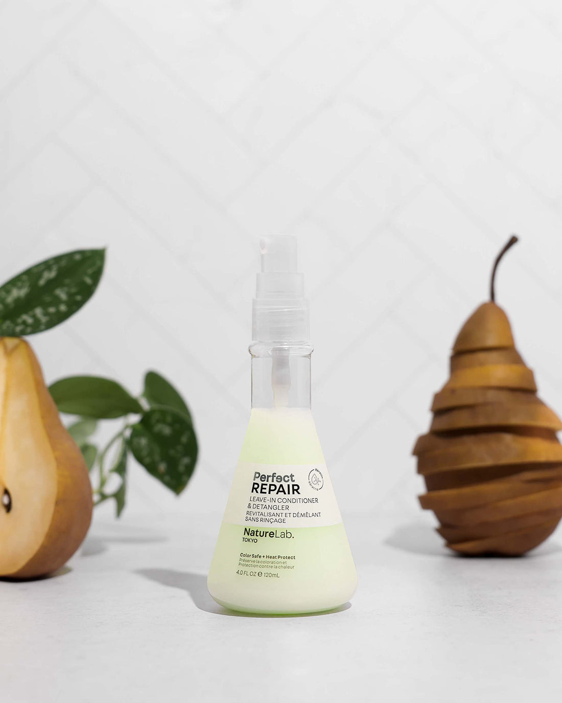 NatureLab. TOKYO Perfect Repair Leave-In Conditioner & Detangler: Heat Protection, Color Safe, Protect Against Future Damage | 4 FL OZ / 120 ML