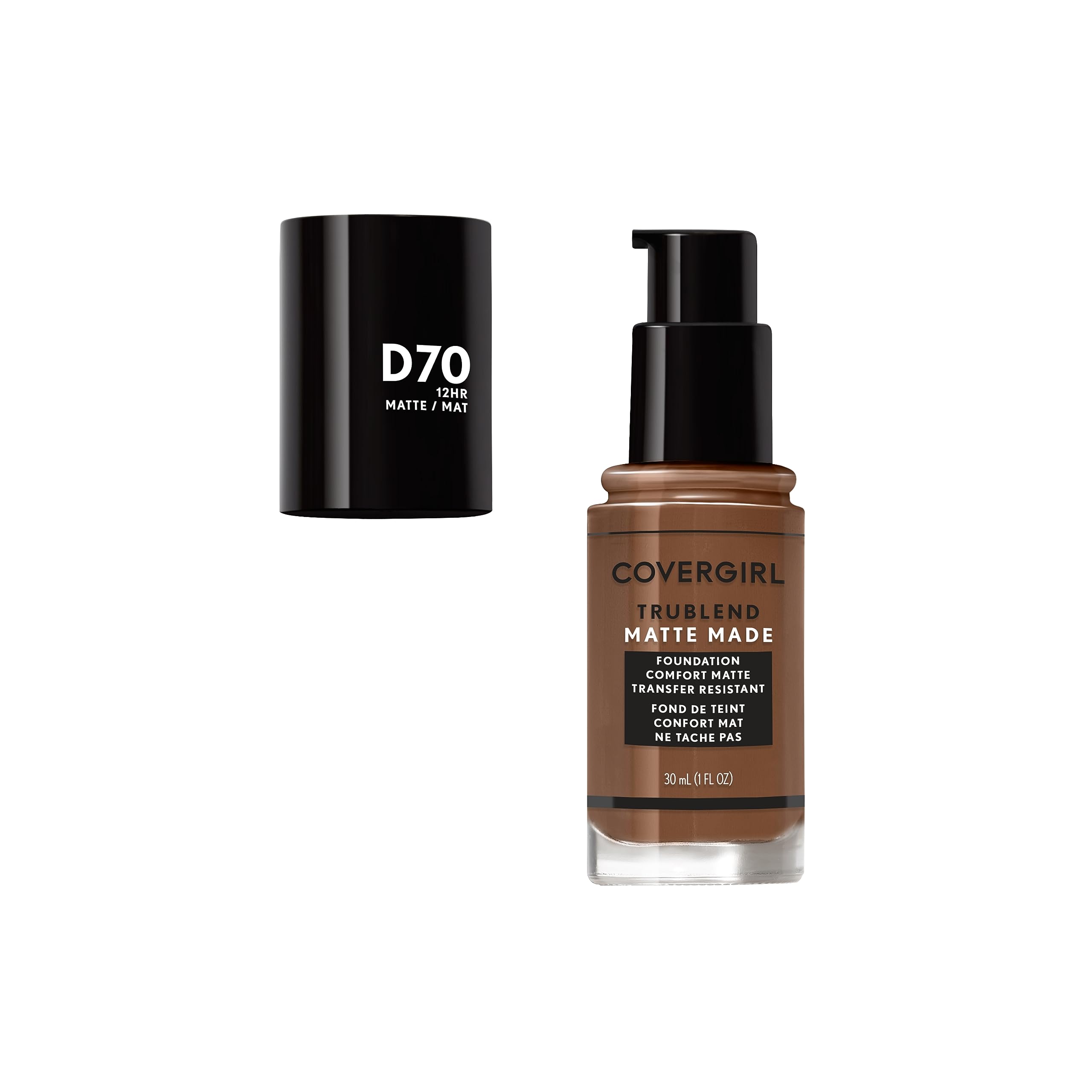 COVERGIRL Covergirl Trublend Matte Made Liquid Foundation, D70 Cappuccino, 1.014 Ounce